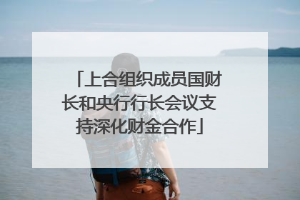 上合组织成员国财长和央行行长会议支持深化财金合作